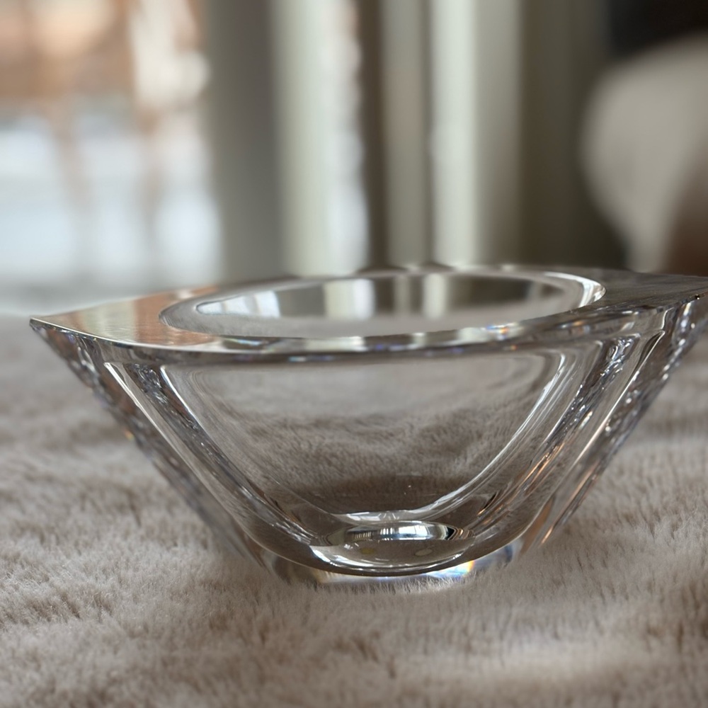 Vintage luxury Crystal Orrefors Sweden Decorative Bowl - Modern Home EUC